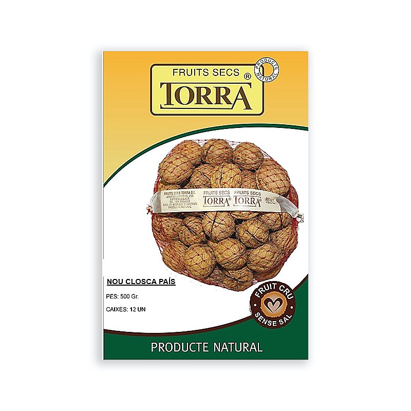 NUECES CON CÁSCARA DEL PAÍS MALLA 500gr.